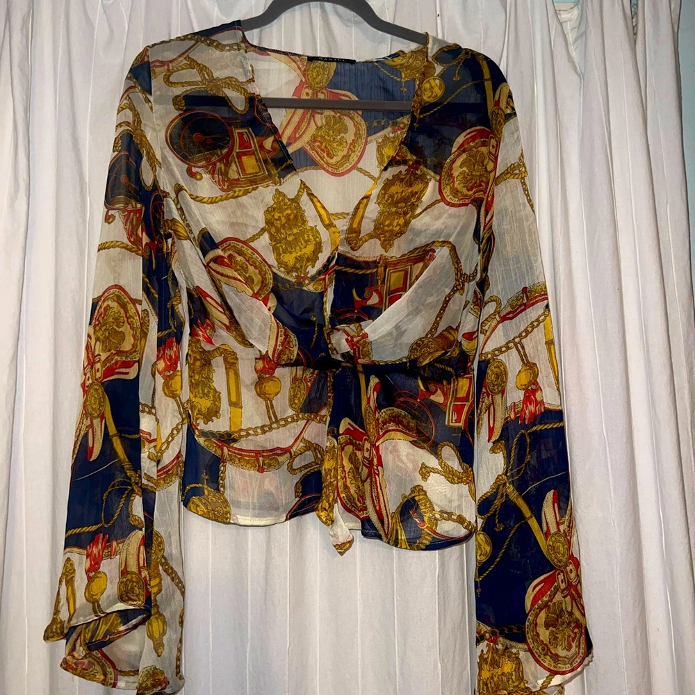 Banjul printed blouse